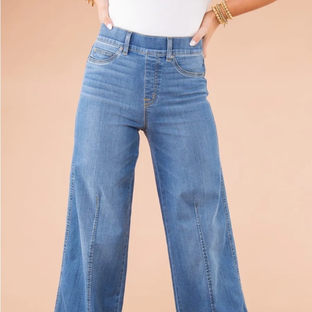 Indigo Blue Wide Leg Jeans